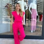 Crop Pantolon Takım Vatkalı kadın elbise